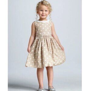 Jason Wu X Nieman Marcus for Target Tan & White polka dot dress. Size 3T